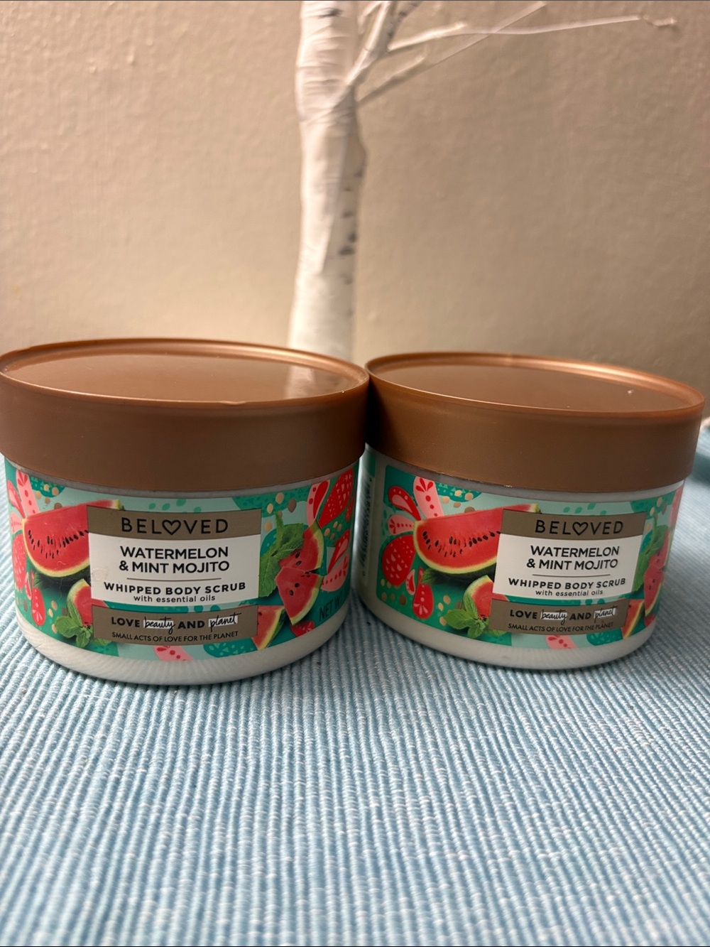 BELOVED Watermelon & Mint Mojito Whipped Body Scrub - Refreshing Pink